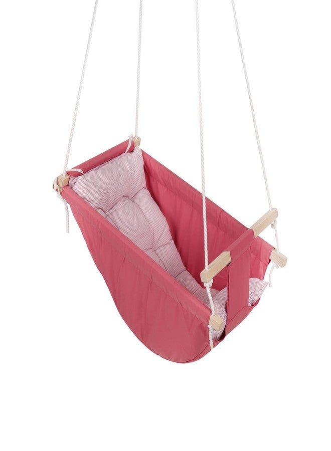 BOFFLE Baby Swing for Infants and Toddler, Newborn Baby Sleeping Chair Hammock Indoor and Outdoor, Wooden Hanging Seat Chair for Baby up to 2 Years - Image 1